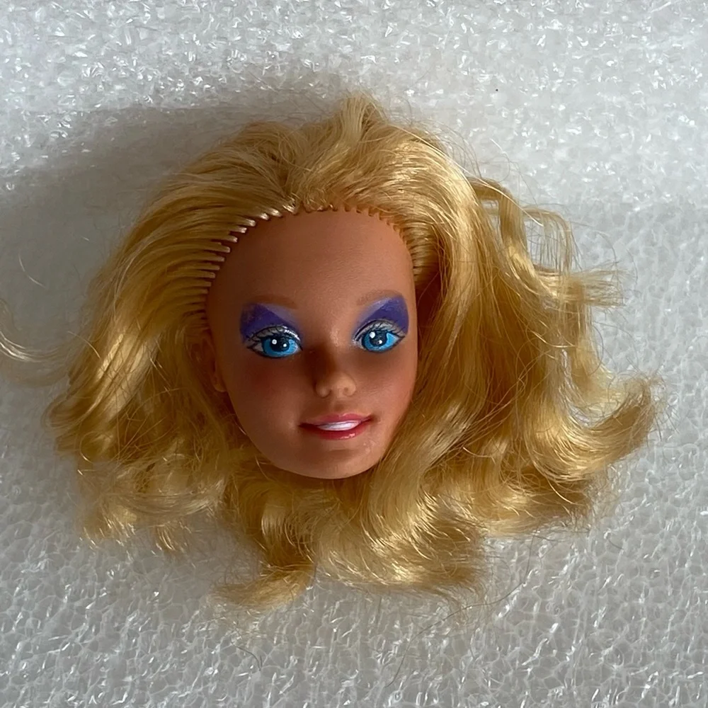 Vintage Barbie and The Rockers Doll Short Blonde Hair - HEAD Replacement Only